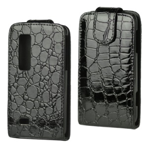 Soft Crozzling Vertical Leather Case for LG Optimus 3D P920/LG P925 THRILL 4G