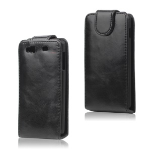 Glossy Leather Flip Case for Samsung Wave 3 / III S8600