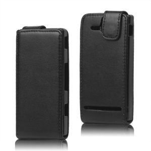 PU Leather Flip Case for Sony Xperia U ST25a / ST25i Kumquat