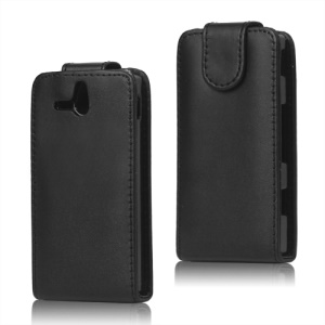 Magnetic PU Leather Flip Case for Sony Xperia U ST25a / ST25i Kumquat
