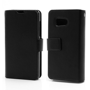 Doormoon Wallet Style Genuine Leather Phone Case for Huawei Ascend Y300 U8833 - Black