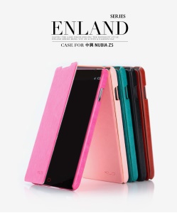 KLD England Series Wallet Stand Leather Flip Case Cover for ZTE Nubia Z5
