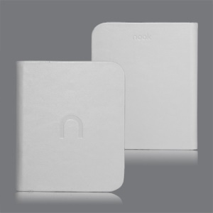 High Quality Leather Case Cover for Barnes Noble Nook 2 2nd Simple Touch - White