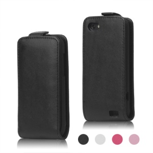 Real Cow Leather Flip Cover Case for HTC One V T320e