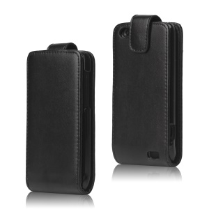 Vertical Leather Flip Case for HTC One V T320e