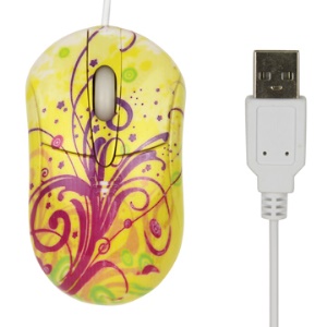 Yellow 3D USB Optical Mouse for PC Laptop