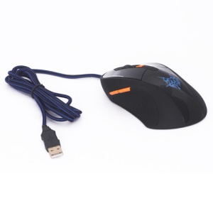 Adjustable 6D Button USB Wired Optical Gaming Mouse Mice JT-2044 - Black
