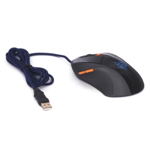 Adjustable 6D Button USB Wired Optical Gaming Mouse Mice JT-2044 - Black / Grey