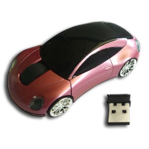 2.4GHz Mini Car Shape Wireless Optical Mouse for Laptop & Computer