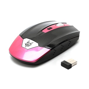 JITE 2.4GHz Wireless Mouse Mice w/ USB 2.0 Receiver for PC Laptop - Black / Rose