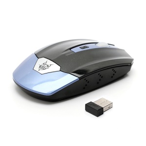 JITE 2.4GHz Wireless Mouse Mice w/ USB 2.0 Receiver for PC Laptop - Black / Blue