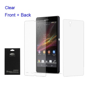 Premium Clear Full Body Front & Back Screen Protector Film for Sony Xperia Z L36h C6603 Yuga