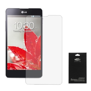 Super Clear Screen Protector Guard Film for LG Optimus G E973 E975 (Black Packing)