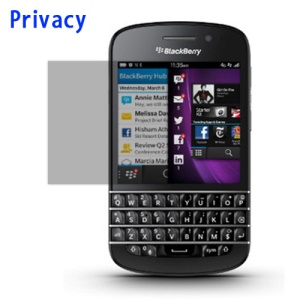 Privacy Anti-Spy LCD Screen Guard Film Protector for BlackBerry Q10