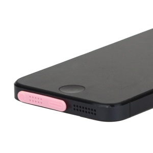 100pcs/Lot Anti-dust Earphone & Dock Plug Stopper for iPhone 5 - Pink