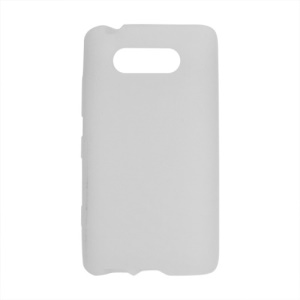 Flexible Silicone Jelly Skin Case for Nokia Lumia 820 - White