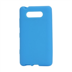 Flexible Silicone Jelly Skin Case for Nokia Lumia 820 - Light Blue