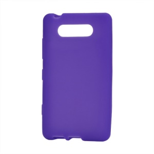 Flexible Silicone Jelly Skin Case for Nokia Lumia 820 - Purple