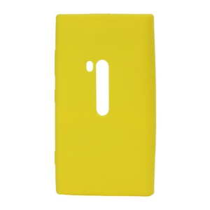Silicone Rubber Jelly Case for Nokia Lumia 920 - Yellow