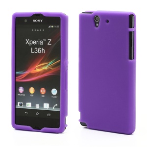 Soft Silicone Case Cover Accessories for Sony Xperia Z C6603 L36h Yuga - Purple