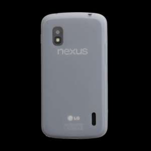 Flexible Silicone Skin Case Cover for LG E960 Mako Google Nexus 4 - White