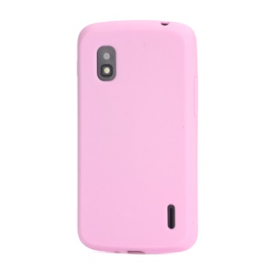 Flexible Silicone Skin Case Cover for LG E960 Mako Google Nexus 4 - Pink