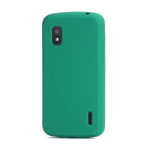 Flexible Silicone Skin Case Cover for LG E960 Mako Google Nexus 4 - Green