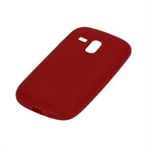 Silicone Jelly Skin Case Cover for Samsung Galaxy S III / 3 Mini I8190 - Red