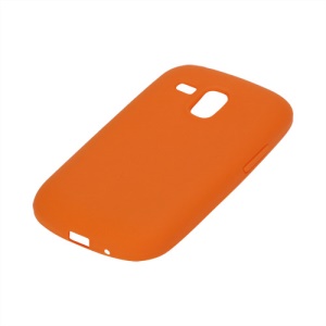 Silicone Jelly Skin Case Cover for Samsung Galaxy S III / 3 Mini I8190 - Orange