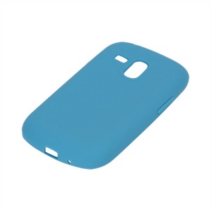 Silicone Jelly Skin Case Cover for Samsung Galaxy S III / 3 Mini I8190 - Light Blue