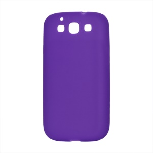 Flexible Silicone Skin Case for Samsung Galaxy S 3 / III I9300 I747 L710 T999 I535 R530 - Purple