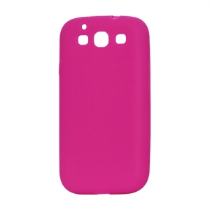 Flexible Silicone Skin Case for Samsung Galaxy S 3 / III I9300 I747 L710 T999 I535 R530 - Rose