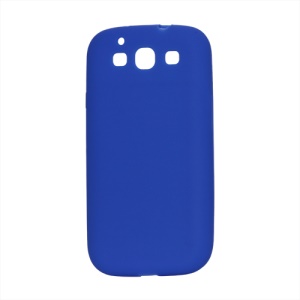 Flexible Silicone Skin Case for Samsung Galaxy S 3 / III I9300 I747 L710 T999 I535 R530 - Dark Blue