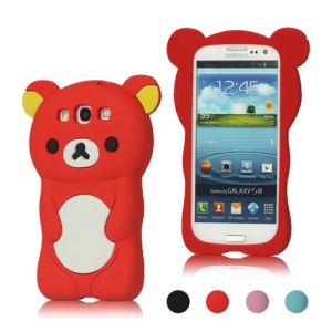 3D Rilakkuma Bear Silicone Cover for Samsung Galaxy S 3 / III I9300 I747 L710 T999 I535 R530