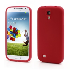 Flexible Silicone Skin Protector Case for Samsung Galaxy S 4 IV i9500 i9505 - Red