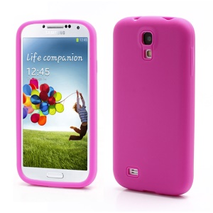 Flexible Silicone Skin Protector Case for Samsung Galaxy S 4 IV i9500 i9505 - Rose