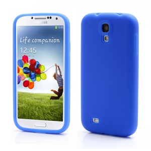 Flexible Silicone Skin Protector Case for Samsung Galaxy S 4 IV i9500 i9505 - Blue