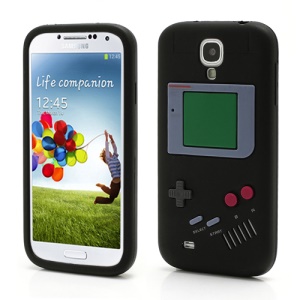 Nintendo Game Boy Silicone Skin Shell Case for Samsung Galaxy S 4 IV i9500 i9505 - Black