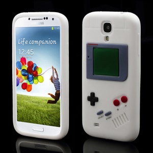 Nintendo Game Boy Silicone Skin Shell Case for Samsung Galaxy S 4 IV i9500 i9505 - White