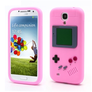 Nintendo Game Boy Silicone Skin Shell Case for Samsung Galaxy S IV 4 i9500 i9505 - Pink