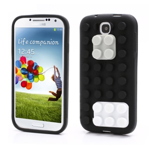 Building Block Silicone Case Cover for Samsung Galaxy S IV 4 i9500 i9505 - Black