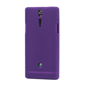 Sony Xperia S LT26i LT26a / Nozomi Silicone Skin Case Cover - Purple