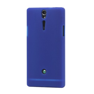Sony Xperia S LT26i LT26a / Nozomi Silicone Skin Case Cover - Deep Blue