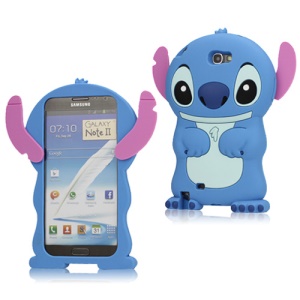 Lovely 3D Stitch Silicone Case for Samsung Galaxy Note 2 / II N7100