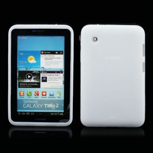 Flexible Silicone Jelly Skin Shell Case for Samsung Galaxy Tab 2 7.0 P3100 P3110 - White