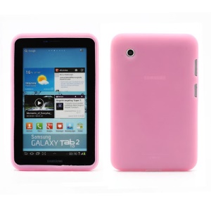 Flexible Silicone Jelly Skin Shell Case for Samsung Galaxy Tab 2 7.0 P3100 P3110 - Pink
