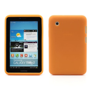 Flexible Silicone Jelly Skin Shell Case for Samsung Galaxy Tab 2 7.0 P3100 P3110 - Orange