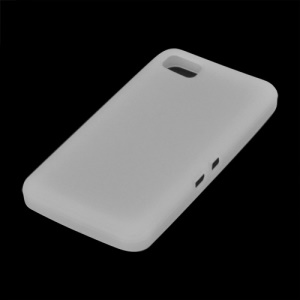 Flexible Silicone Skin Back Case for BlackBerry Z10 BB 10 - White