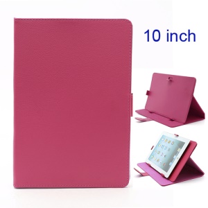 Universal Folio Leather Stand Case Cover for 10-inch Tablet PC PDA MID - Rose