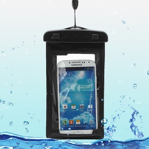 Waterproof Dry Bag Armband Case for Samsung Galaxy S4 I9500/ Galaxy Note II N7100/ Galaxy S 3 I9300 Etc (Size:175x100mm) - Black